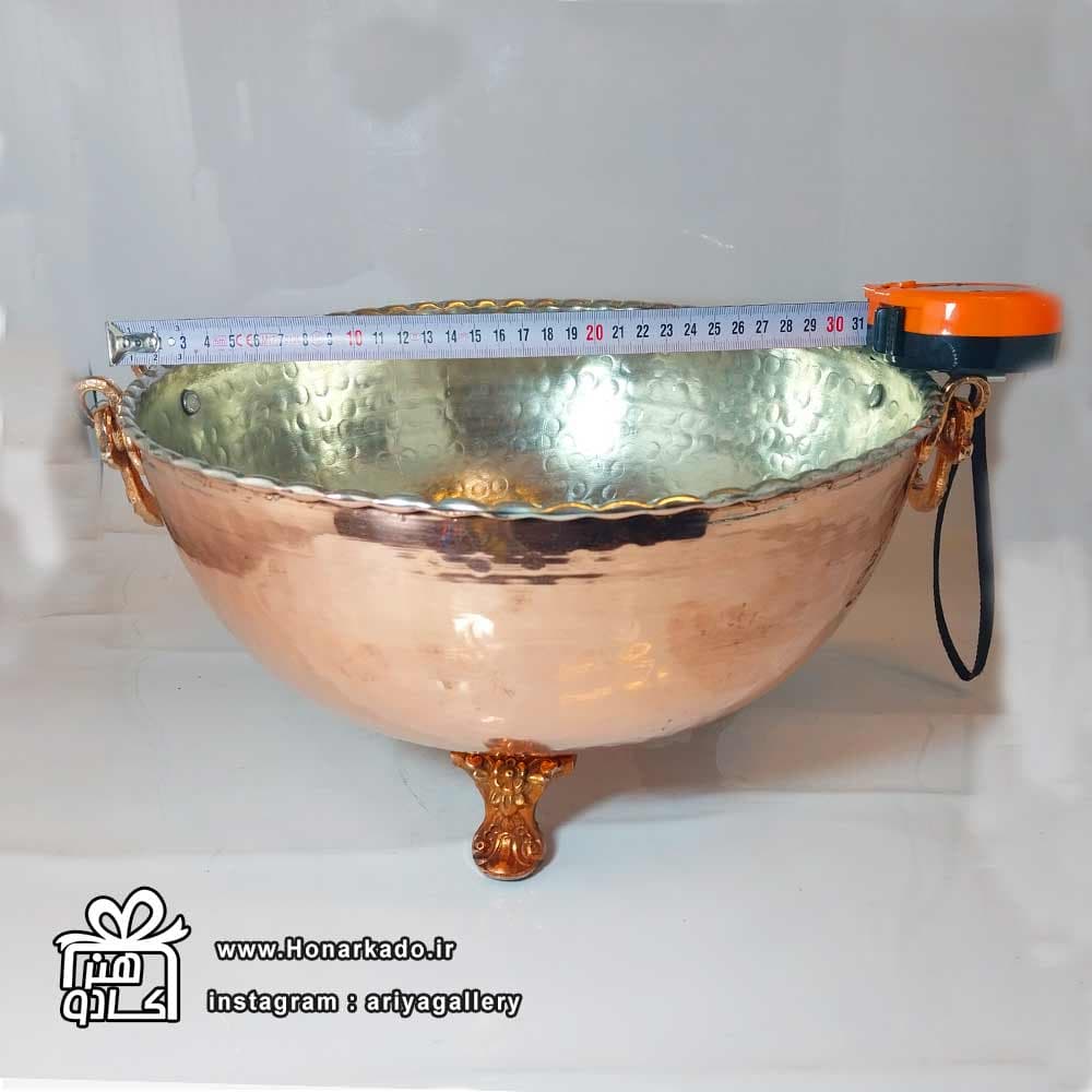 کاسه چکشی31سانت دسته پایه دار