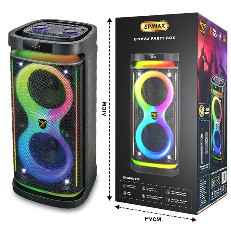 اسپیکر بلوتوثی اپیمکس مدل EPIMAX-777 — تصویر ۹