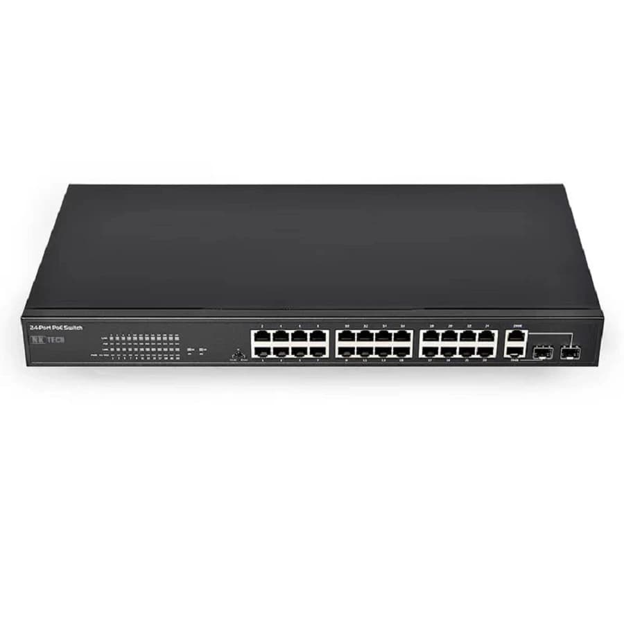 سوئیچ 26 پورت POE مدل NKTECH PSE2624GSR