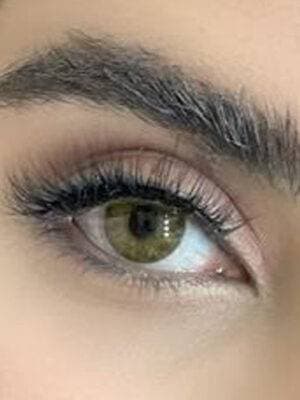 لنز آیس کالر سالانه سبز عسلی دوردار از سری لاکچری Ice Color Luxury amazon — تصویر ۲