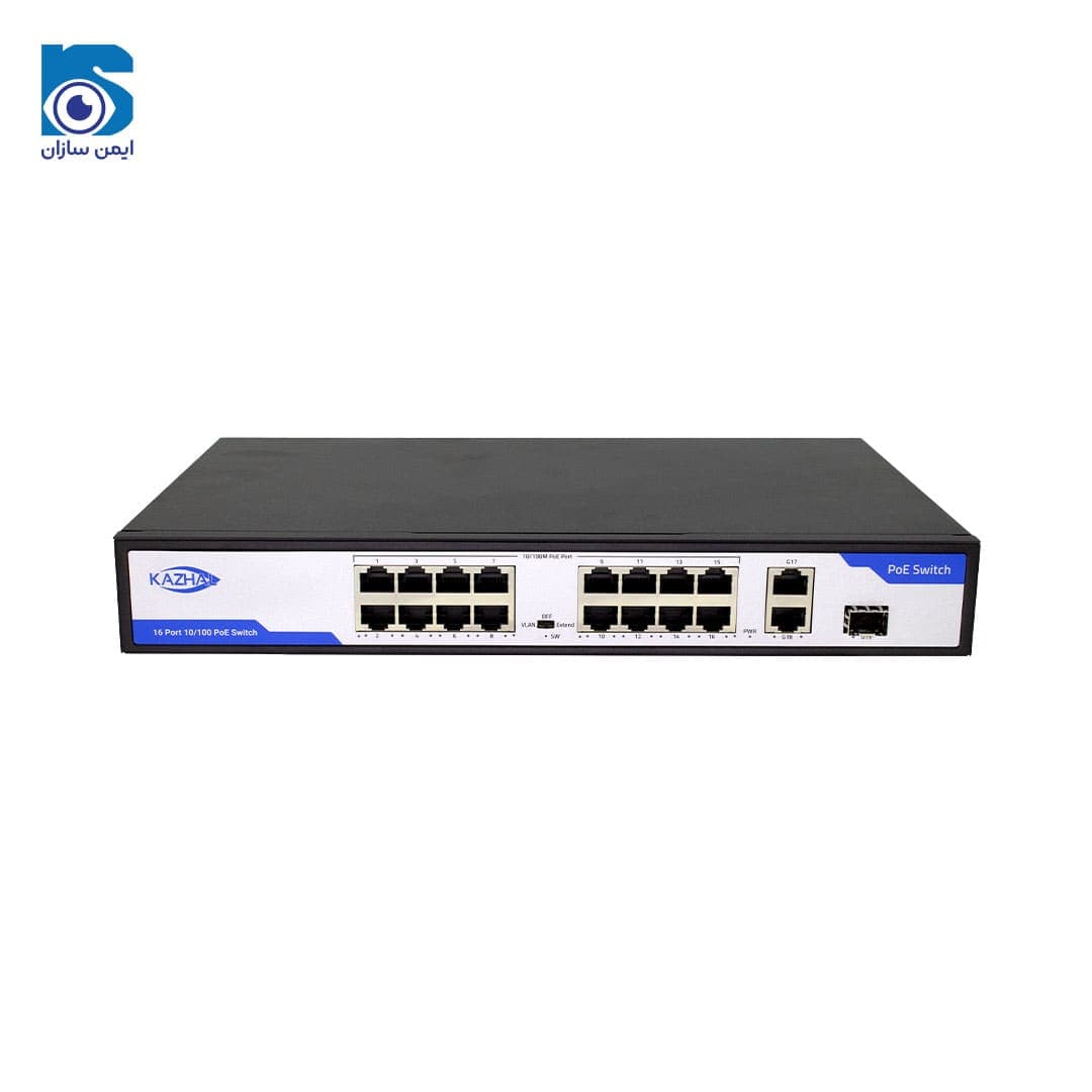 سوئیچ PoE کژال KAZHAL KNS-P1621GS-300-E2
