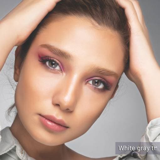 لنز سالانه طوسی تیره رینبو آیس | Rainbow Ice White Gray 3T