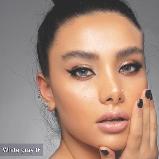 لنز سالانه طوسی روشن رینبو آیس | Rainbow Ice White Gray 2T