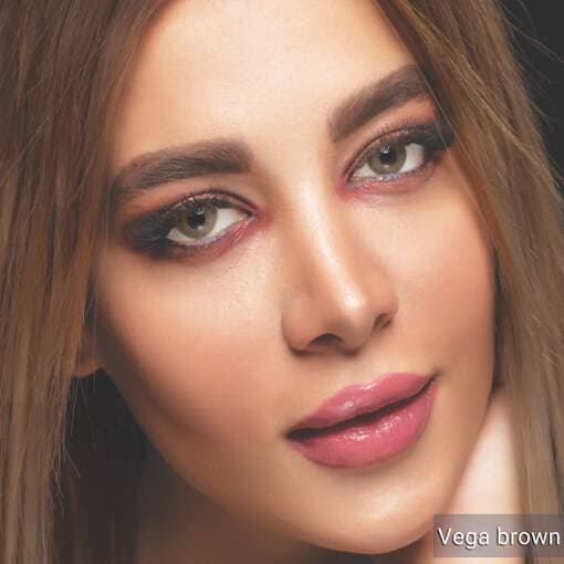 لنز سالانه قهوه ای رینبو آیس | Rainbow Ice vega brown