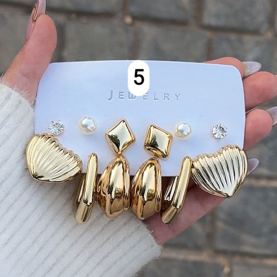 پک گوشواره طلایی-کد5