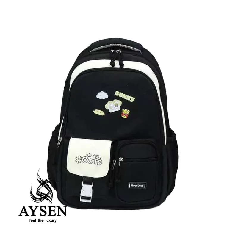 سانی کوله مدرسه وارداتی مشکی کد 100120 sunny School Backpack