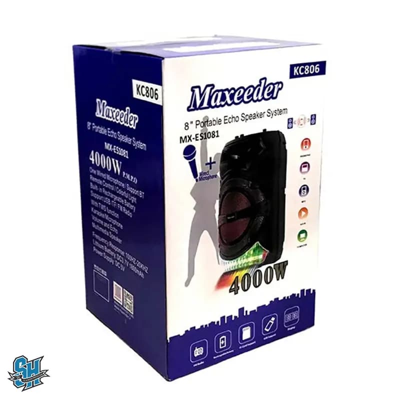 اسپیکر بلوتوثی قابل حمل مکسیدر مدل MX-ES1081 KC806 — تصویر ۶