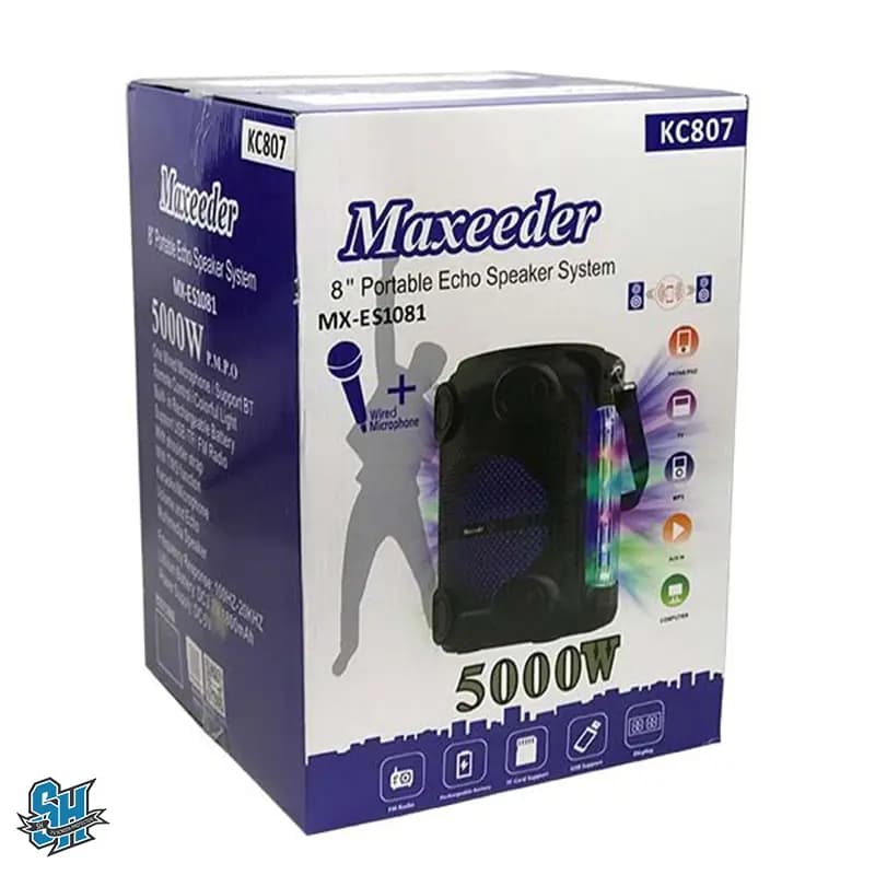 اسپیکر بلوتوثی قابل حمل مکسیدر مدل MX-ES1081 KC807 — تصویر ۵