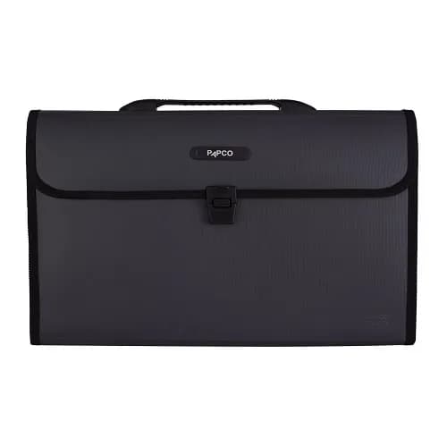 اکسپندینگ فایل پلاستیکی پاپکو kdffc-12h طوسی تیره