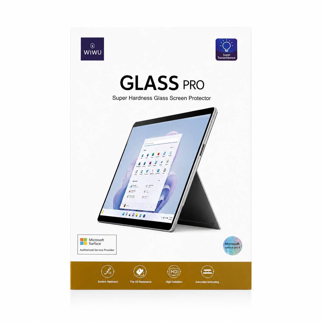 محافظ صفحه نمایش شیشه‌ای WiWU Glass Pro مناسب Microsoft Surface Pro 8/9/10/11