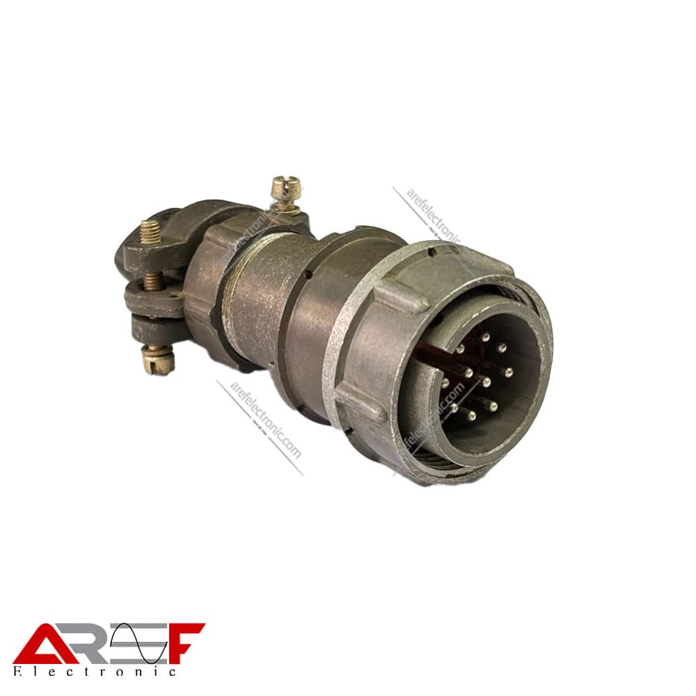 کانکتور روسی 10پین قطر 24mm نری سرکابلی با کاور