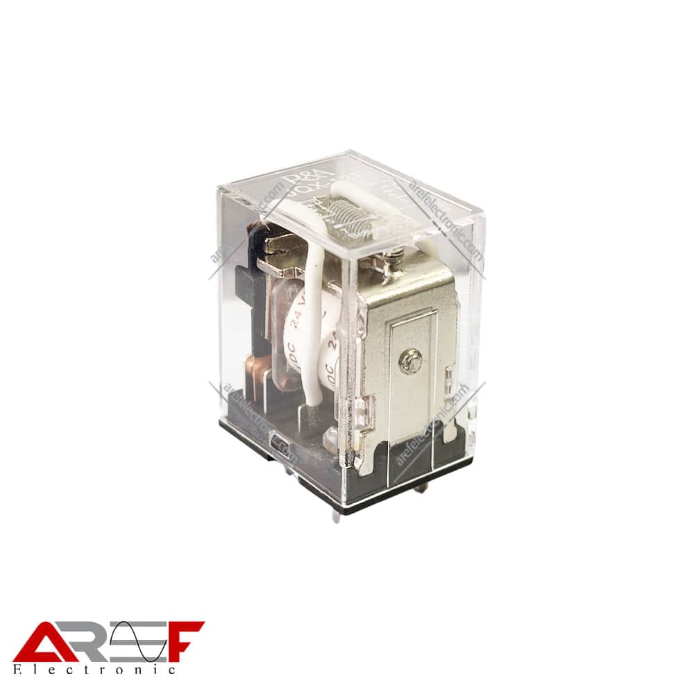 رله سوزنی R&A مدل JQX-13F دارای 24 ولت 5 آمپر 8 پین