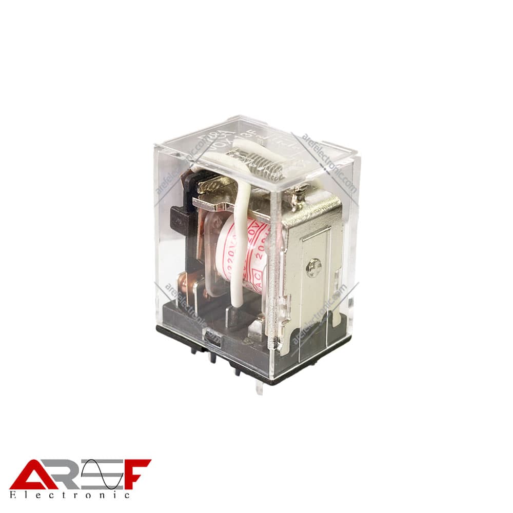 رله سوزنی R&A مدل JQX-13F دارای 220 ولت 5 آمپر 8 پین