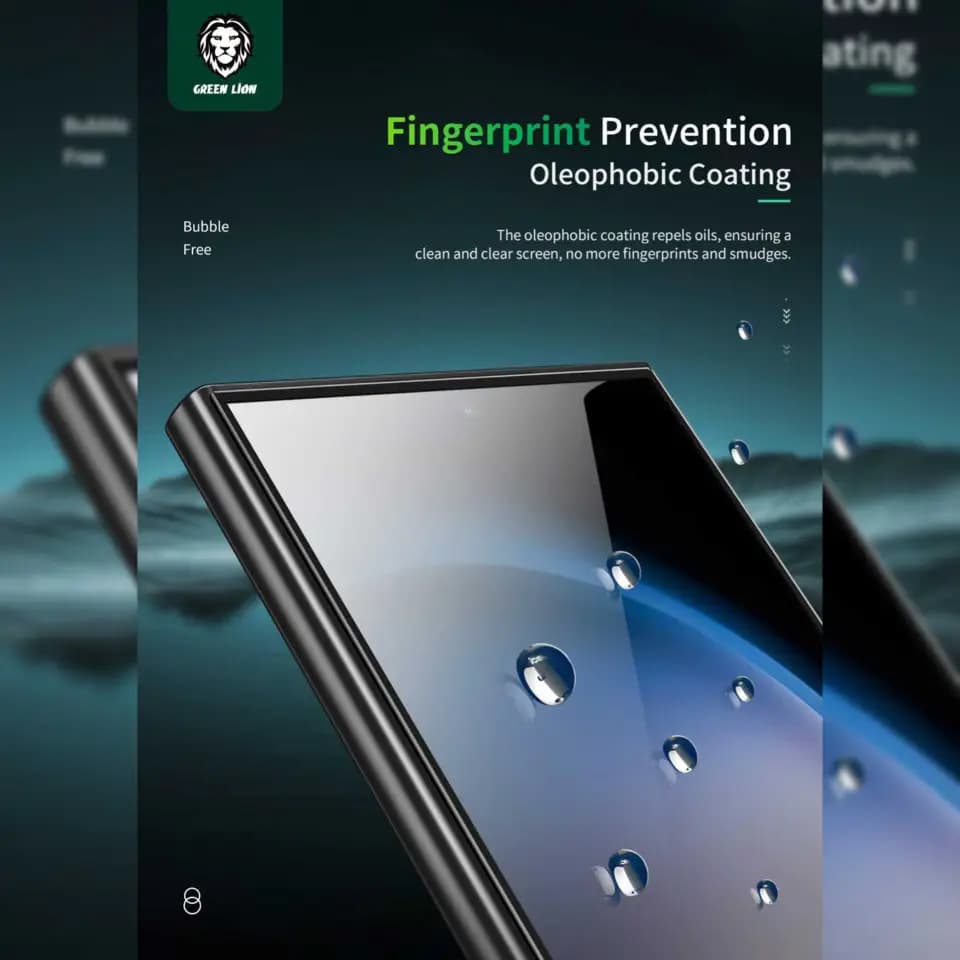 محافظ صفحه (گلس) کریستال شیلد گرین لاین S25 Ultra — تصویر ۸
