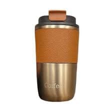 تراول ماگ 420 میل دور چرمی coffe
