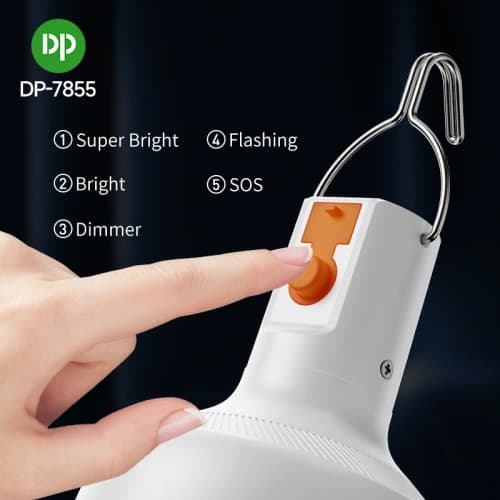 چراغ شارژی آویزدار 18 وات برند DP مدل DP-7855 — تصویر ۴