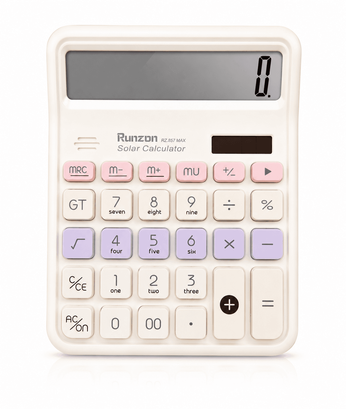 ماشین حساب رنگی بزرگ Runzon RZ.857 MAX | ماشین حساب رومیزی