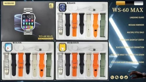 ساعت هوشمند طرح اپل واچ Wisme مدل WS-60 MAX