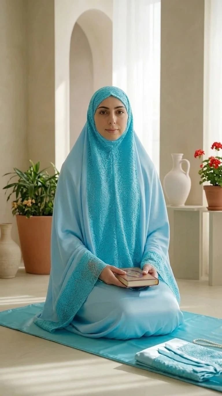 نیم چادر و دامن ساتن فاطیما — تصویر ۴
