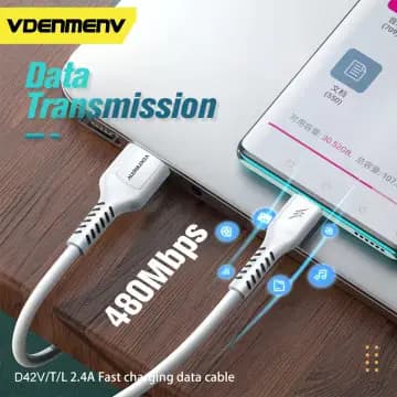 کابل فست شارژ میکرو دنمن مدل D42V — تصویر ۳