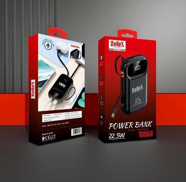 پاوربانک 10000 میلی آمپر زلکس مدل ZX-4010 — تصویر ۲