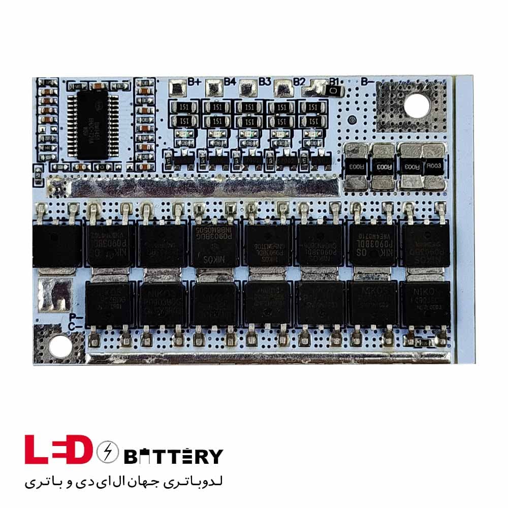 ماژول محافظ شارژ باتری لیتیوم فسفات آهن (LiFePO4) 4 سل 100 آمپر (4s 100A)