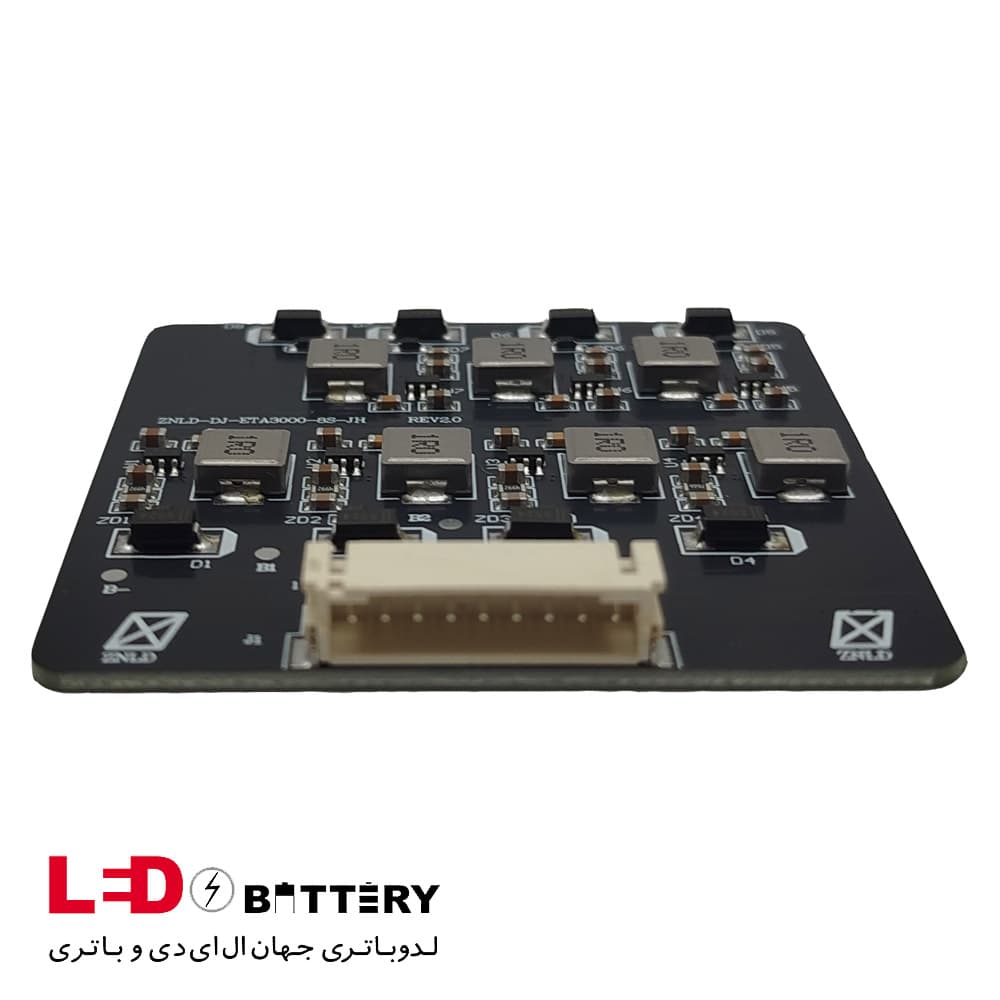 ماژول بالانسر اکتیو باتری لیتیوم فسفات آهن 8 سل 1.2 آمپر (8s 1.2A) — تصویر ۳