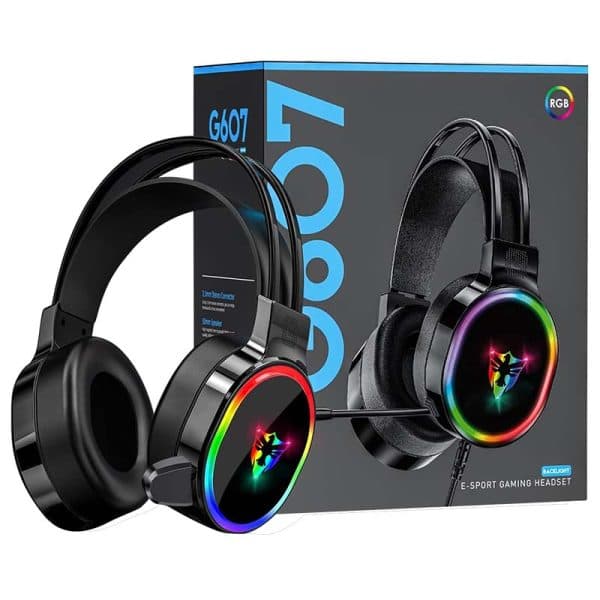 هدست گیمینگ با سیم مدل G607 USB — تصویر ۹