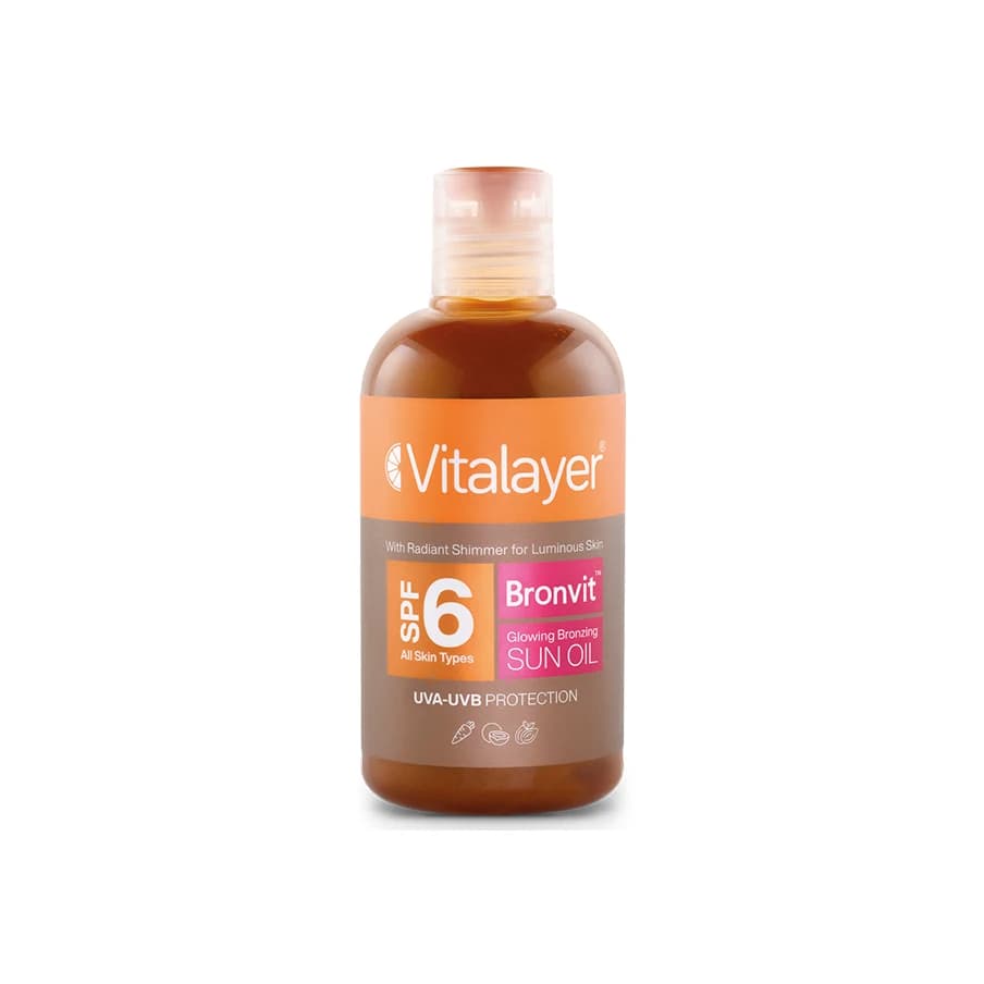 روغن برنزه کننده اکلیلی spf6 ویتالیر