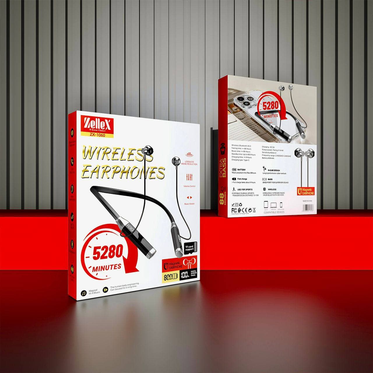 هندزفری گردنی ZELLEX مدل ZX-1060