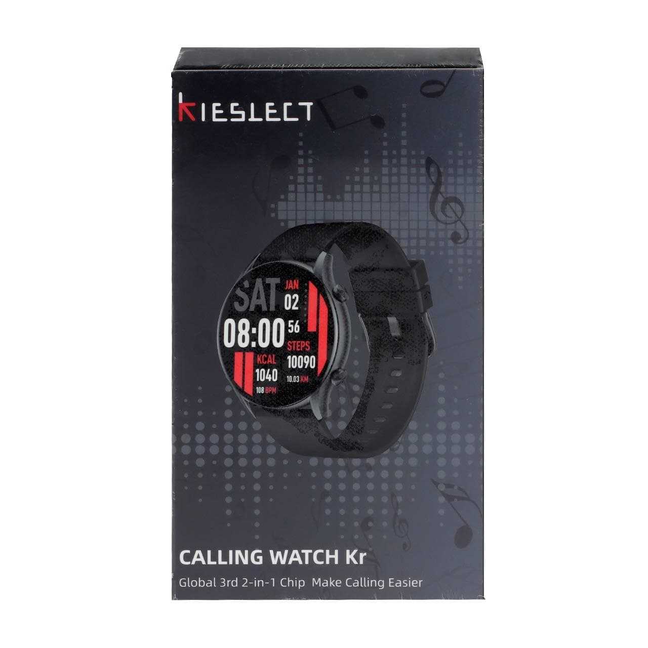 ساعت هوشمند شیائومی Kieslect مدل CALLING WATCH Kr – مشکی — تصویر ۹