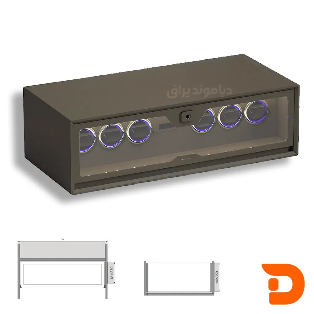 جعبه کوک ساعت یونی هوپر سری Leka کد WS4179S