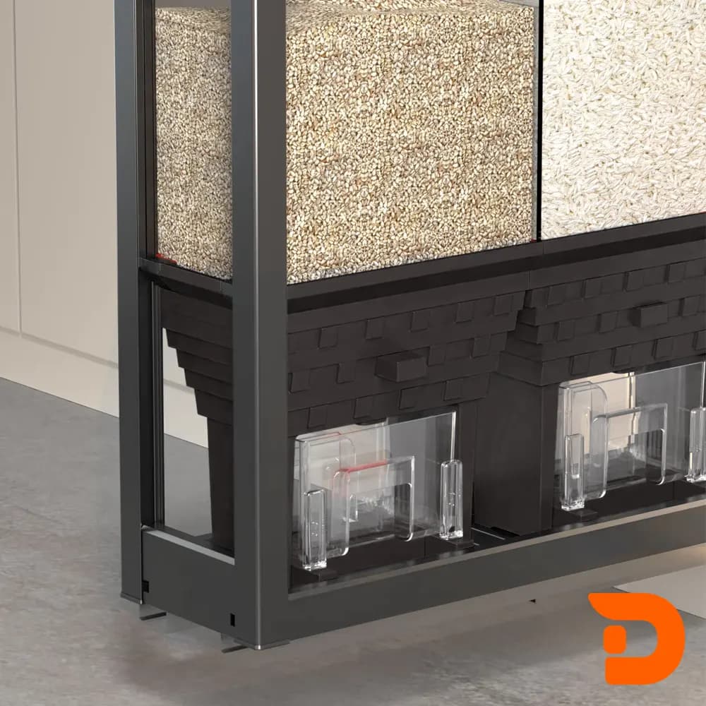 جا برنجی داخل کابینت ریلی ملونی کد 9218 — تصویر ۳
