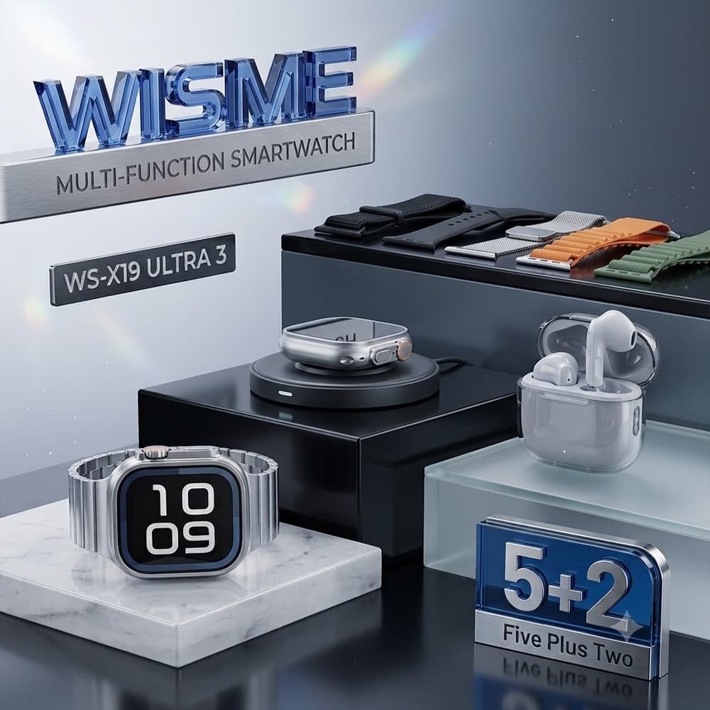 ساعت هوشمند WISME مدل WS-X19 ULTRA3
