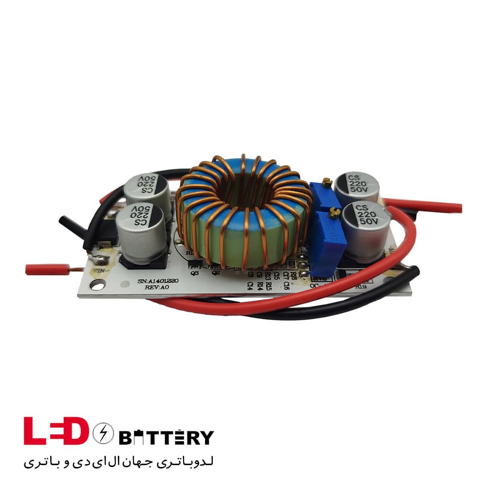 ماژول مبدل DC به DC افزاینده 250 وات 10 آمپر — تصویر ۲