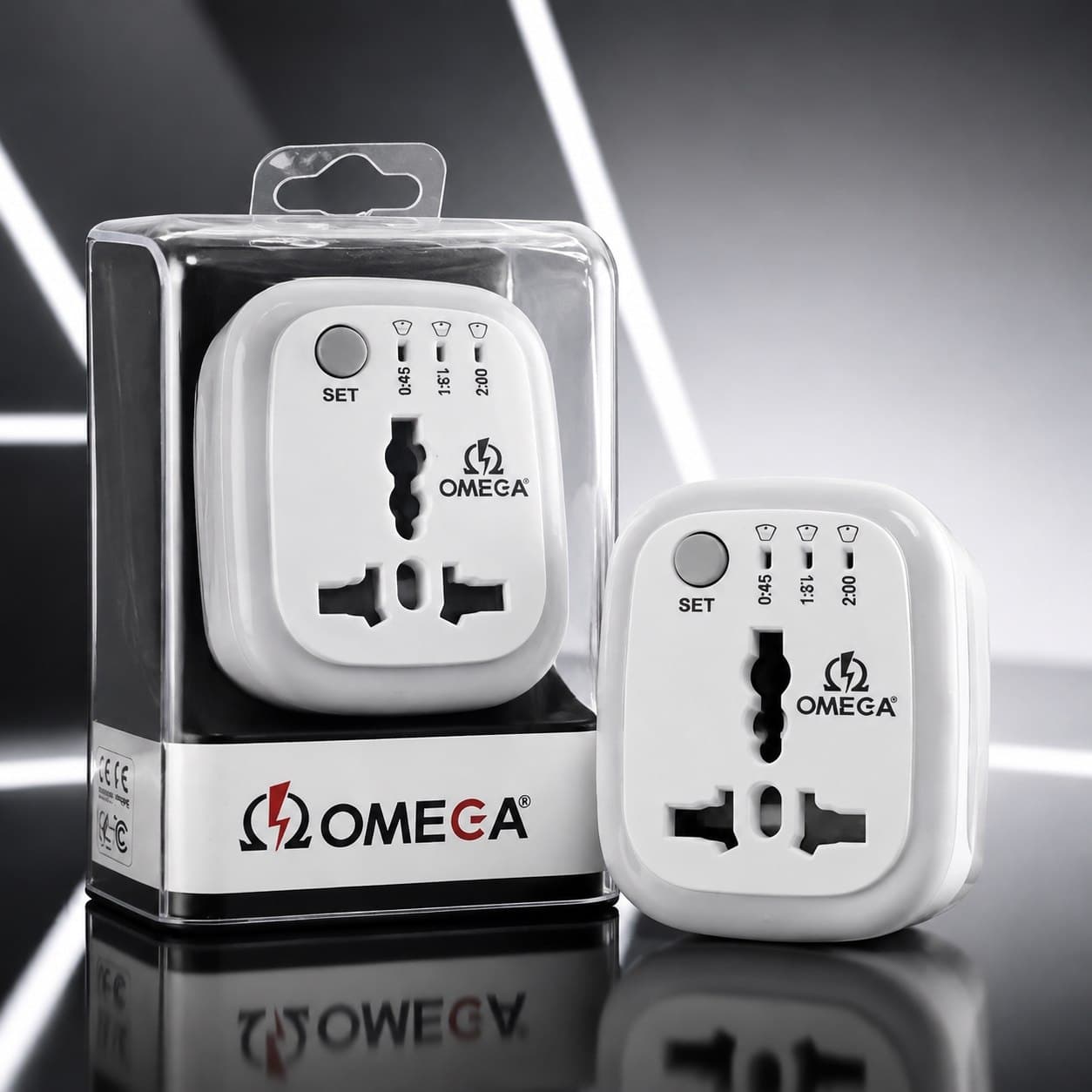 آداپتور 3 به 2 تایمردار مدل OMEGA