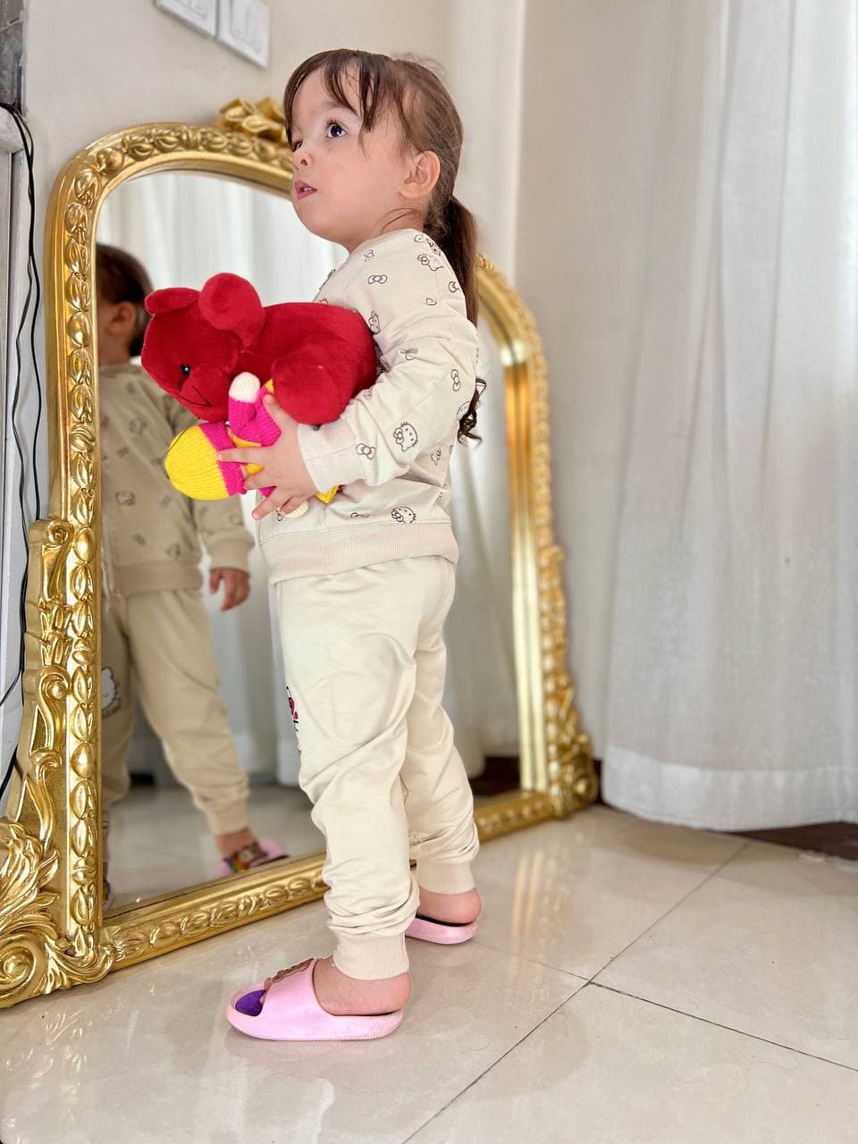 ست سه تیکه بلوز و شلوار سویشرت کیتی — تصویر ۶