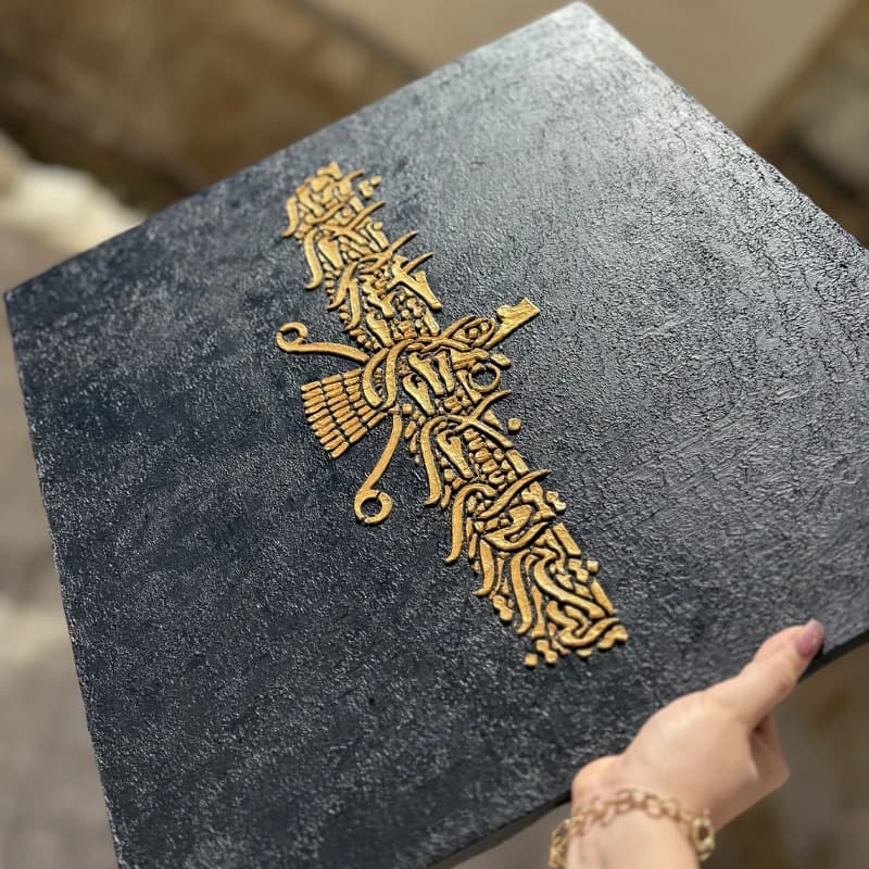 تابلو نقاشی رنگ اکریلیک طرح و نمونه خاص فروهر