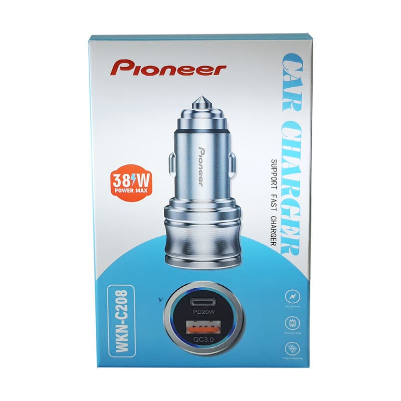 شارژر فندکی 38 وات Pioneer مدل WKN-C208