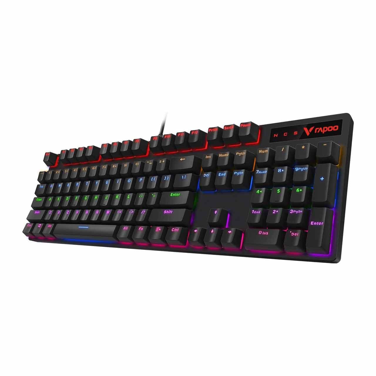 کیبورد با سیم گیم RAPOO مدل V500RGB – مشکی — تصویر ۵