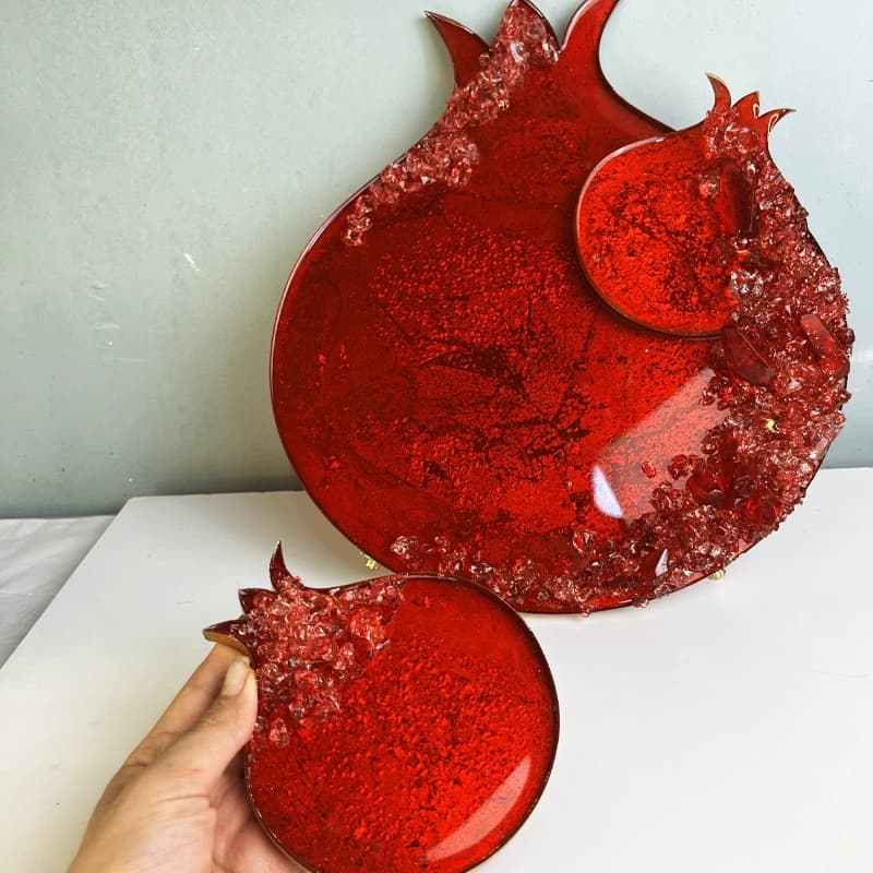 زیر گیلاسی طرح انار شب یلدا — تصویر ۲