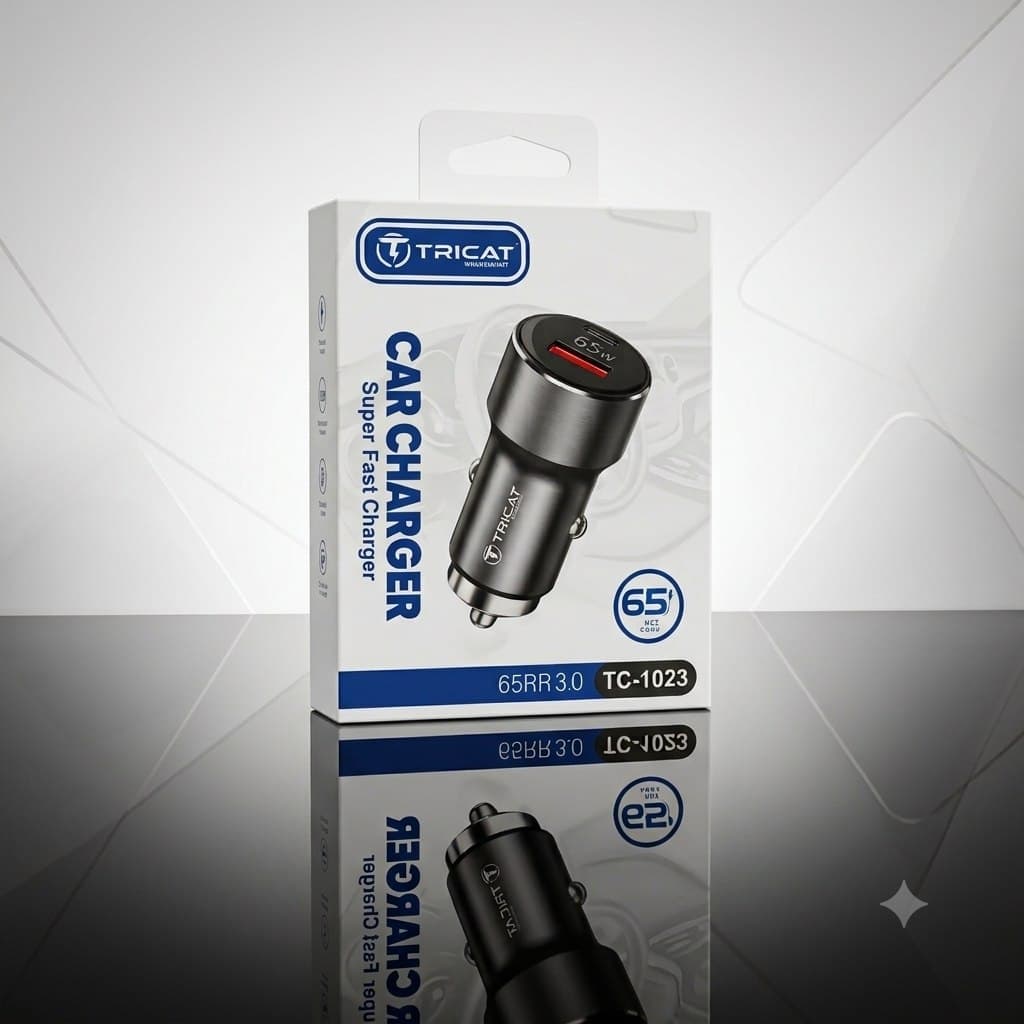 شارژر فندکی توربو شارژ TC-1023 TRICAT
