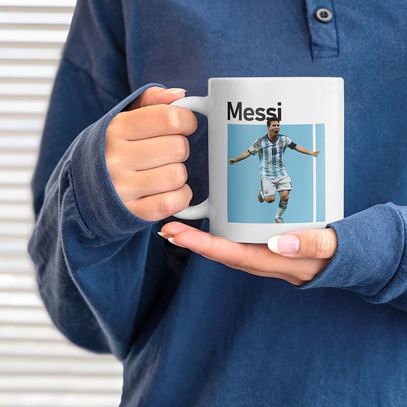 ماگ سرامیکی طرح MESSI کد 00709 — تصویر ۳