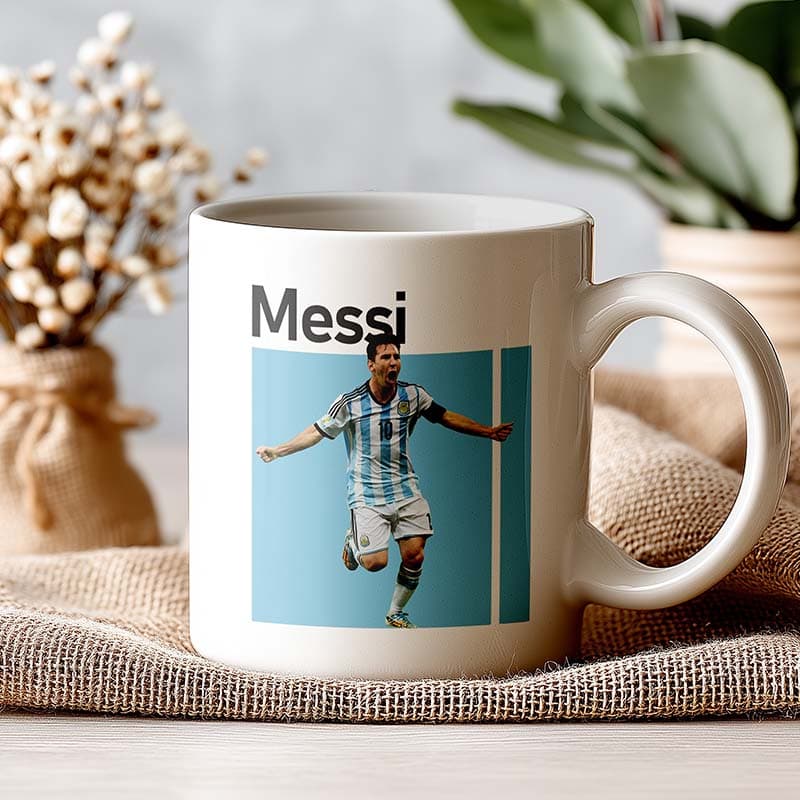 ماگ سرامیکی طرح MESSI کد 00709 — تصویر ۲
