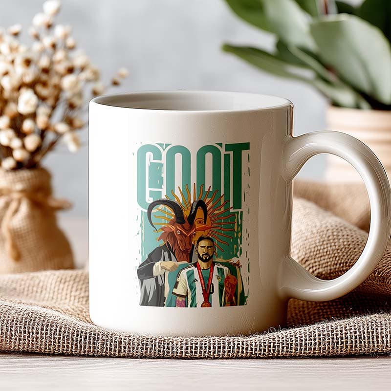ماگ سرامیکی مسی طرح GOAT کد 00704 — تصویر ۶