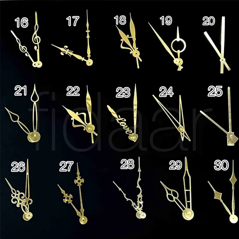 ساعت رزینی گرد طرح زمردی با قاب طلایی — تصویر ۳