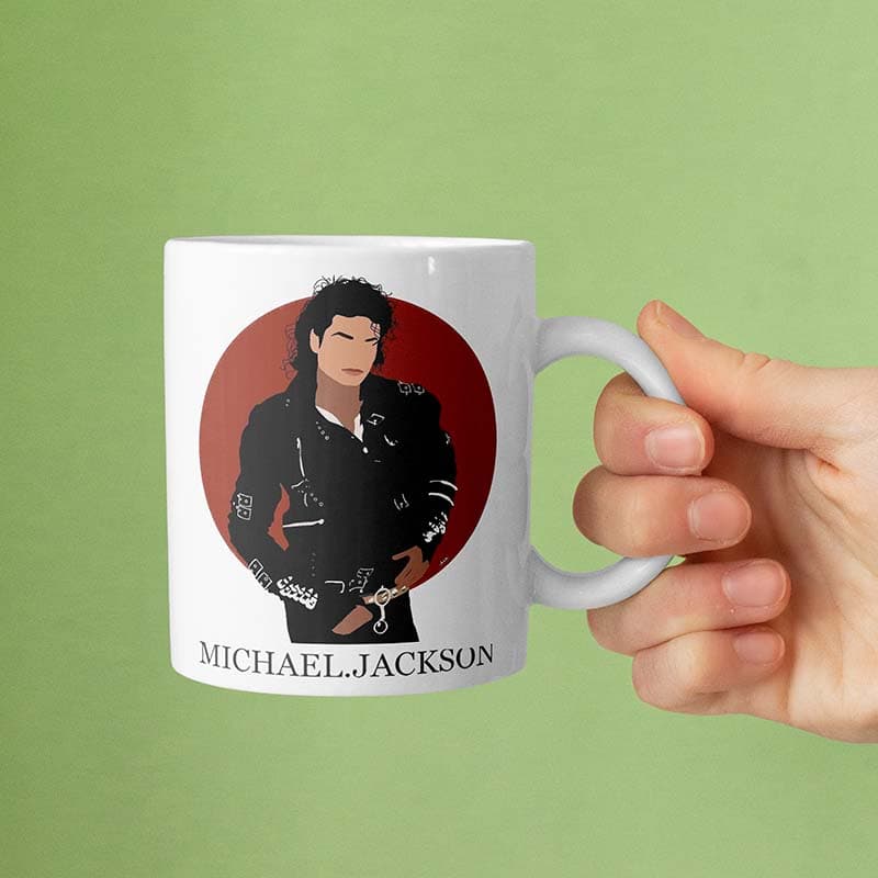ماگ سرامیکی طرح Michael jackson کد 00678 — تصویر ۳