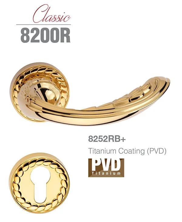 دستگیره در کلاسیک بهریزان کد 8200R رزت — تصویر ۲