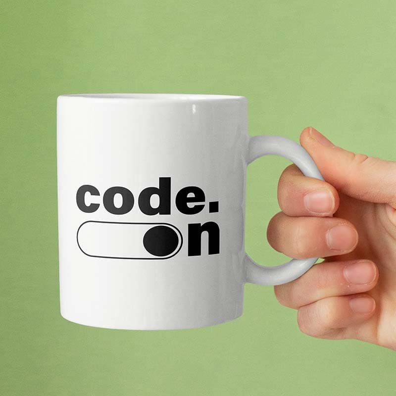 ماگ سرامیکی طرح Code کد 00659 — تصویر ۲