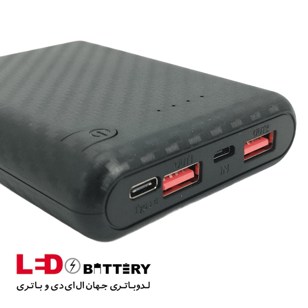 قاب پاوربانک 4 باتری 13000 میلی آمپر فست شارژ واقعی + ویدئو